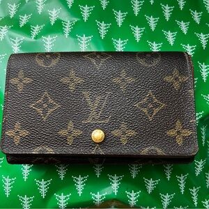 Louis Vuitton Monogram Porte-Monnaie Tresor Wallet